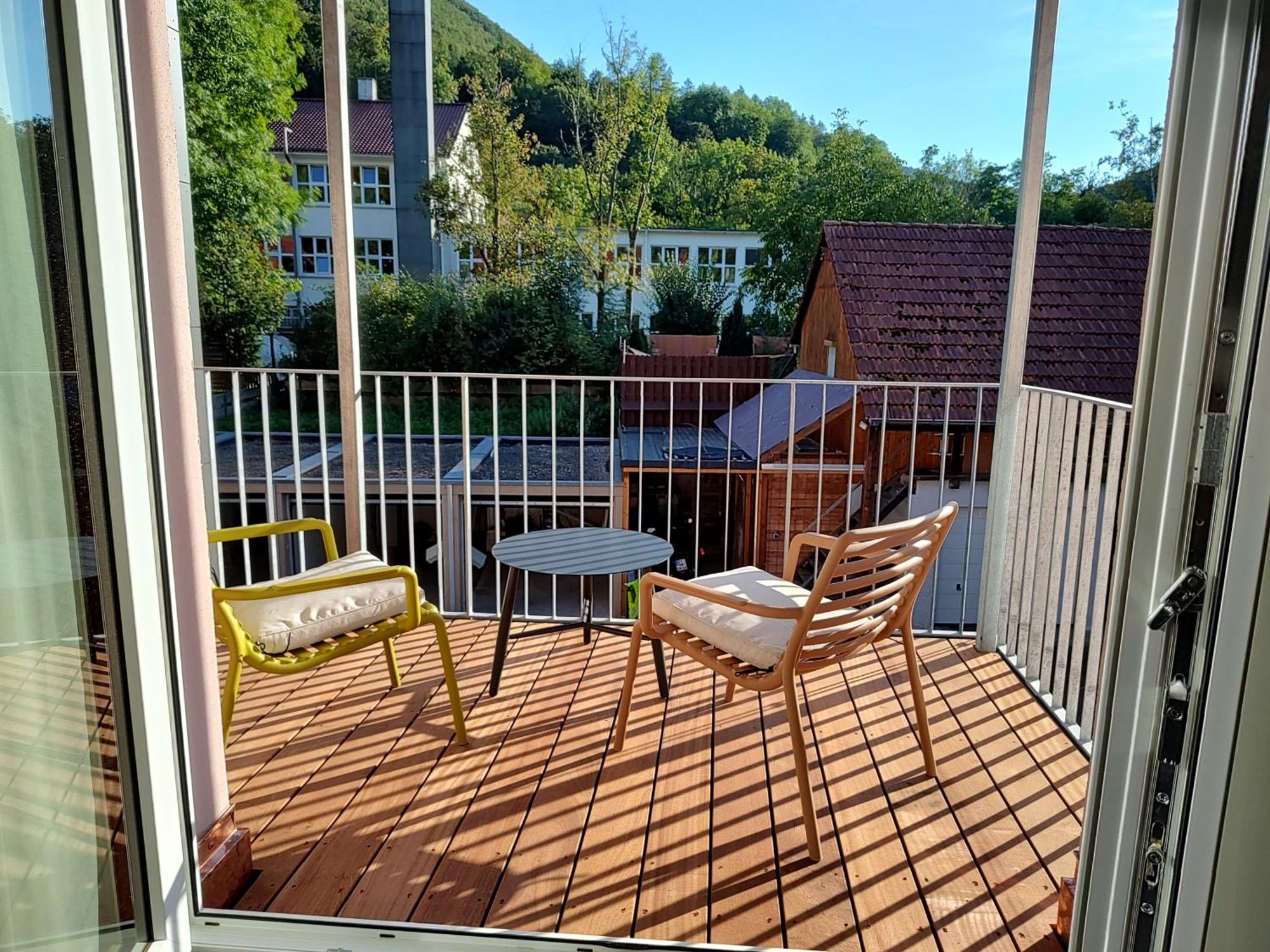 Ferienwohnungen Am Wasserfall Bad Urach Esterno foto